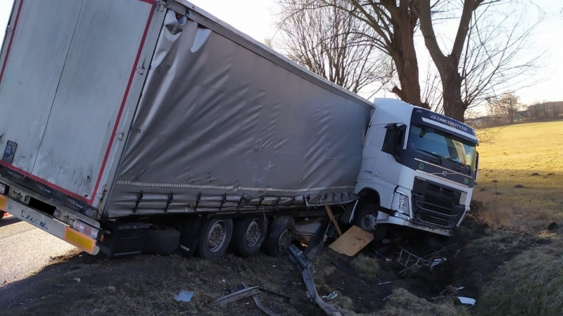 5/5 Wypadek dwóch ciężarówek na DK92 koło Świebodzina