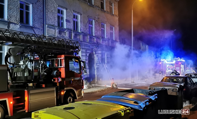 9/12 Pożar kamienicy przy ul. Prostej w Gorzowie