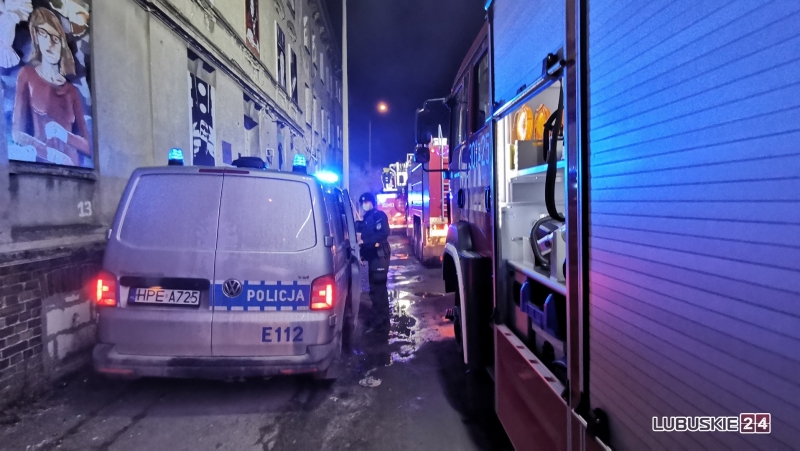 10/12 Pożar kamienicy przy ul. Prostej w Gorzowie