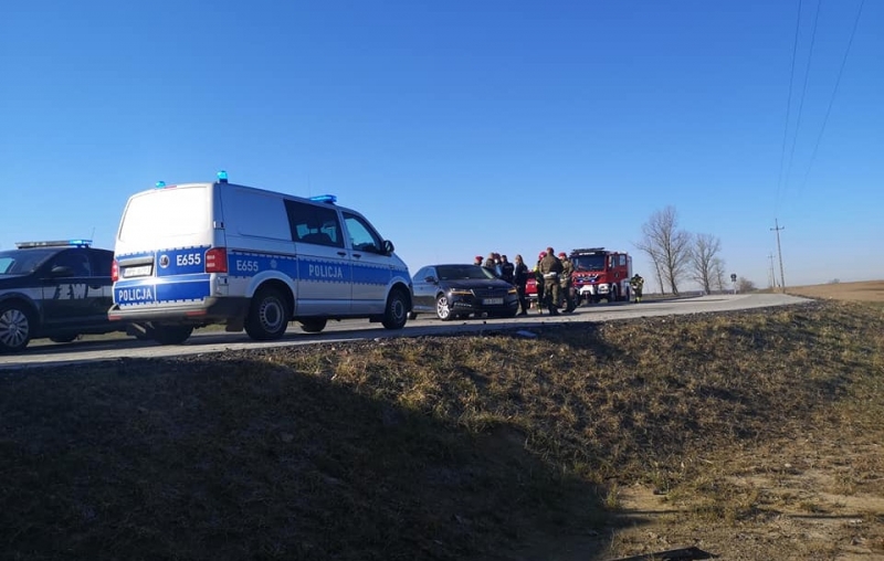 3/10 Zderzenie volkswagena i wojskowej skody koło Templewa