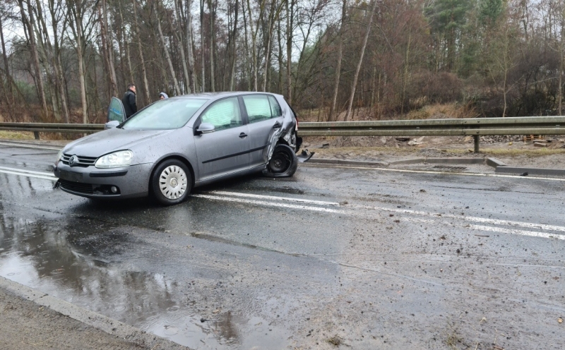 1/3 Wypadek na DK22 w Wołogoszczy