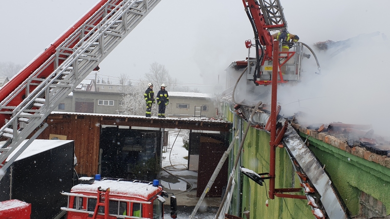 4/4 Pożar hali w Lutolu koło Żar
