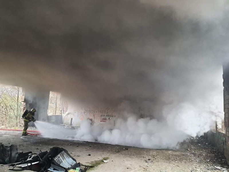 6/11 Pożar w starej cegielni w Murzynowie