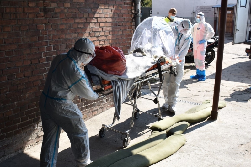 8/9 Kolejna ewakuacja pacjentów ze szpitala w Skwierzynie