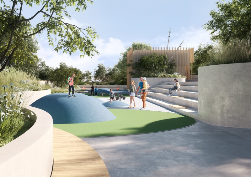 4/4 Wizualizacja parkingu wielopoziomowego przy Palmiarni w Zielonej Górze