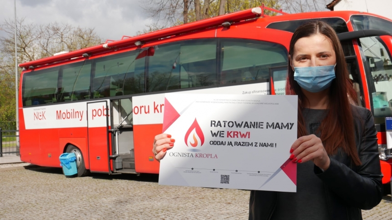 9/19 Strażacy z klubu „Honorowych Dawców Krwi Ognista Kropla” zorganizowali zbiórkę krwi