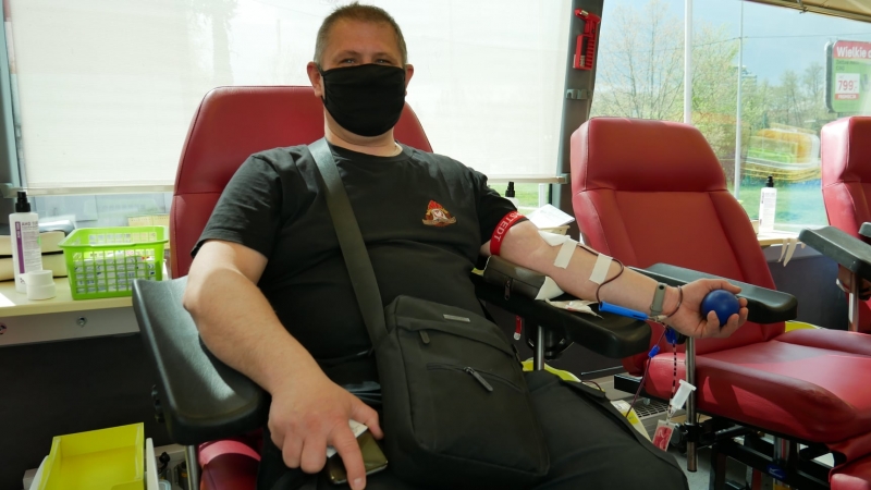 11/19 Strażacy z klubu „Honorowych Dawców Krwi Ognista Kropla” zorganizowali zbiórkę krwi