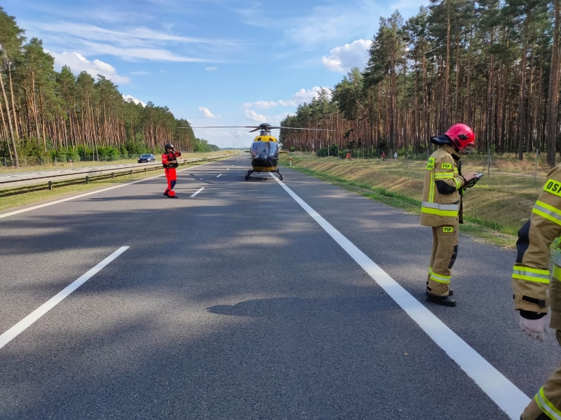 1/8 Wypadek na S3 koło Międzyrzecza