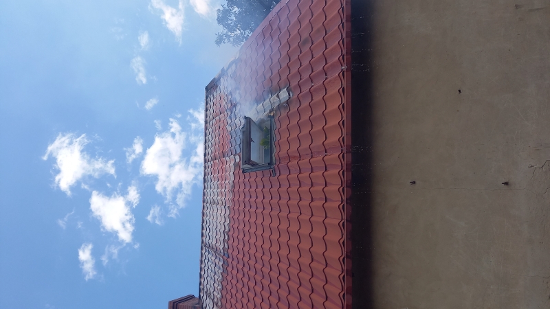 3/4 Pożar bliźniaka w Łazie pod Zieloną Górą