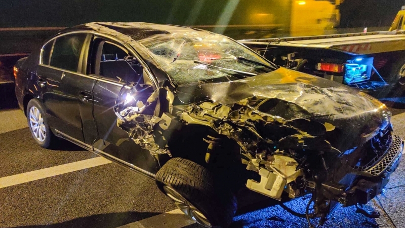 4/4 3,3 promila alkoholu w organizmie! Zderzył się z busem i dachował