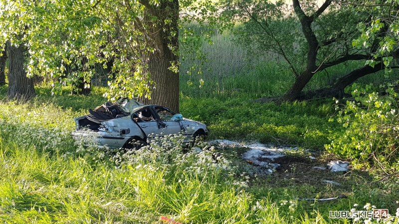 2/6 Śmiertelny wypadek na DK22. Nie żyje pasażerka BMW