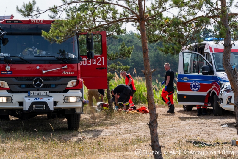 8/8 Mężczyzna utonął na terenie dawnej żwirowni