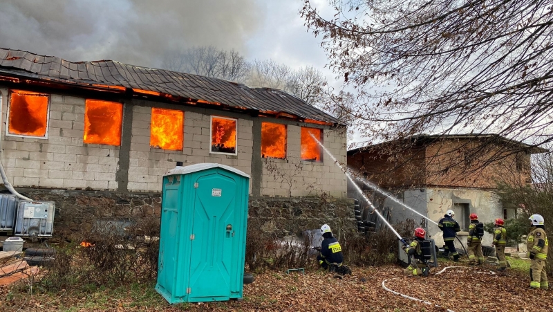 4/6 Pożar warsztatu w Drezdenku