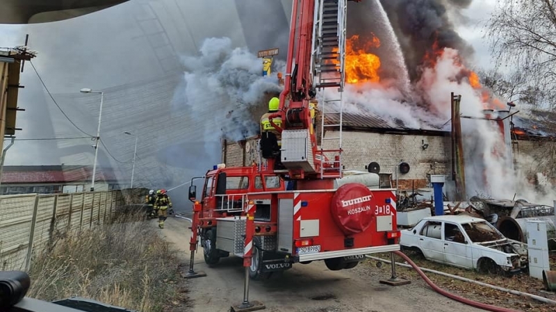 5/6 Pożar warsztatu w Drezdenku