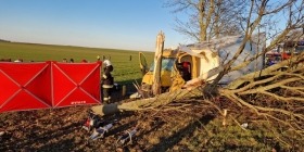 Wypadek na DK22 w miejscowości Ługi