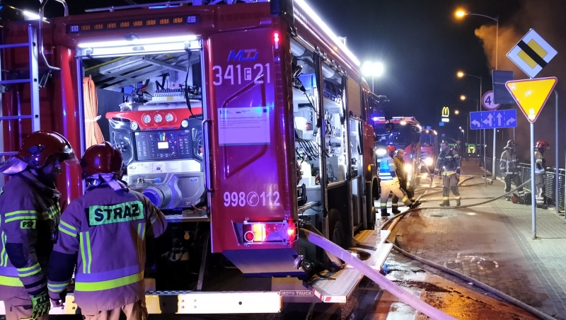 7/8 Pożar Castoramy w Zielonej Górze