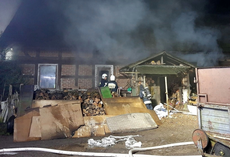 9/10 Pożar w Wiejcach pod Skwierzyną