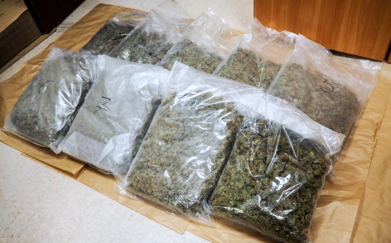 3/6 Bagażnik wypełniony 10 kilogramami marihuany