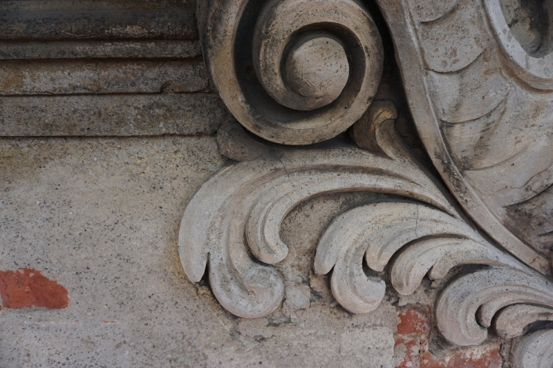 4/14 Prace przy odbudowie hełmu wieży w Żarach