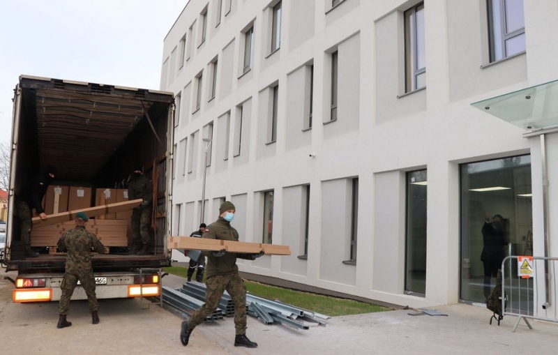 6/7 W Zielonej Górze powstaje szpital tymczasowy