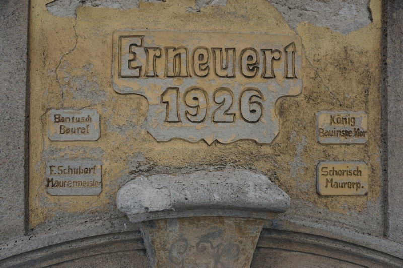 11/14 Prace przy odbudowie hełmu wieży w Żarach