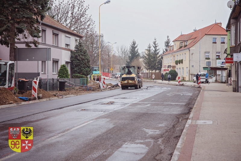 2/7 Prace przy ulicy Kolejowej w Świebodzinie