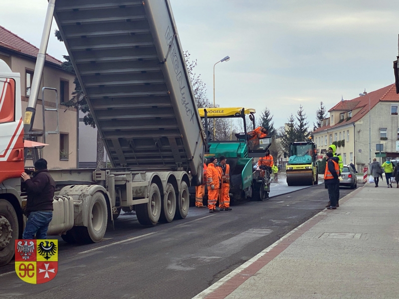 6/7 Prace przy ulicy Kolejowej w Świebodzinie