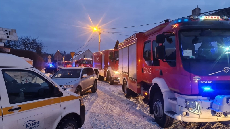 6/12 Pożar w Przytocznej. Palił się budynek mieszkalny 