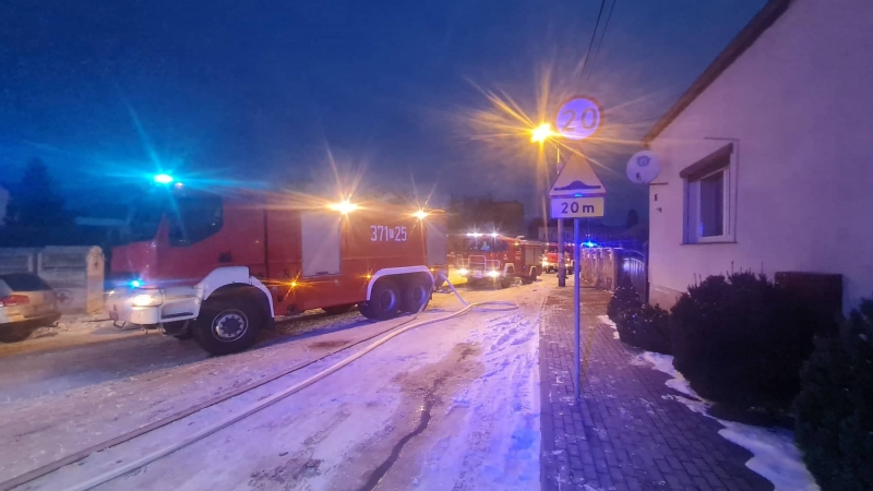 11/12 Pożar w Przytocznej. Palił się budynek mieszkalny 