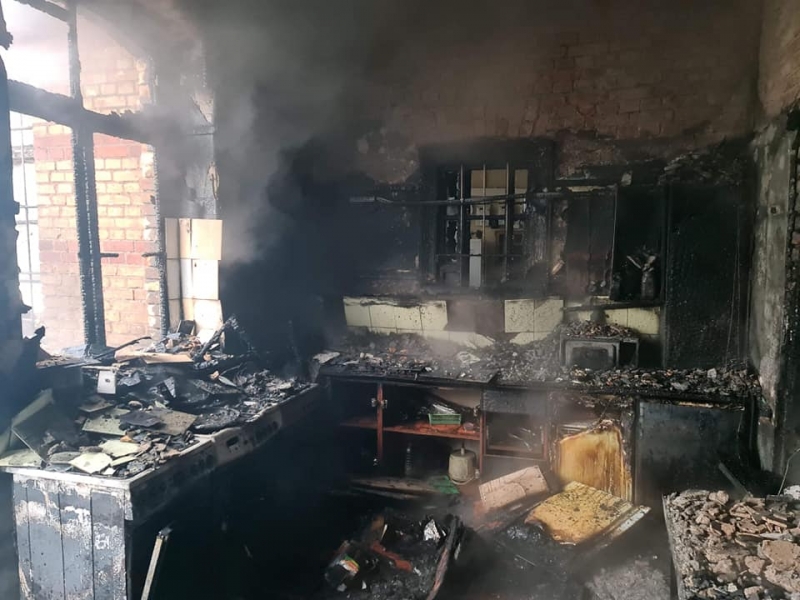 3/6 Pożar w budynku smażalni w Wierzbnie