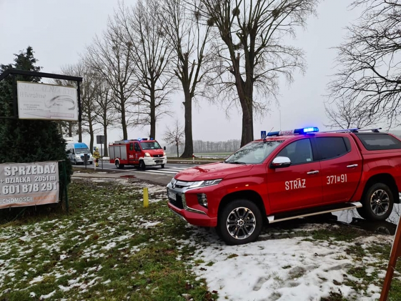 5/6 Pożar w budynku smażalni w Wierzbnie